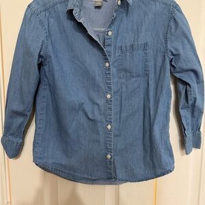 Old Navy Light Blue Denim Shirt